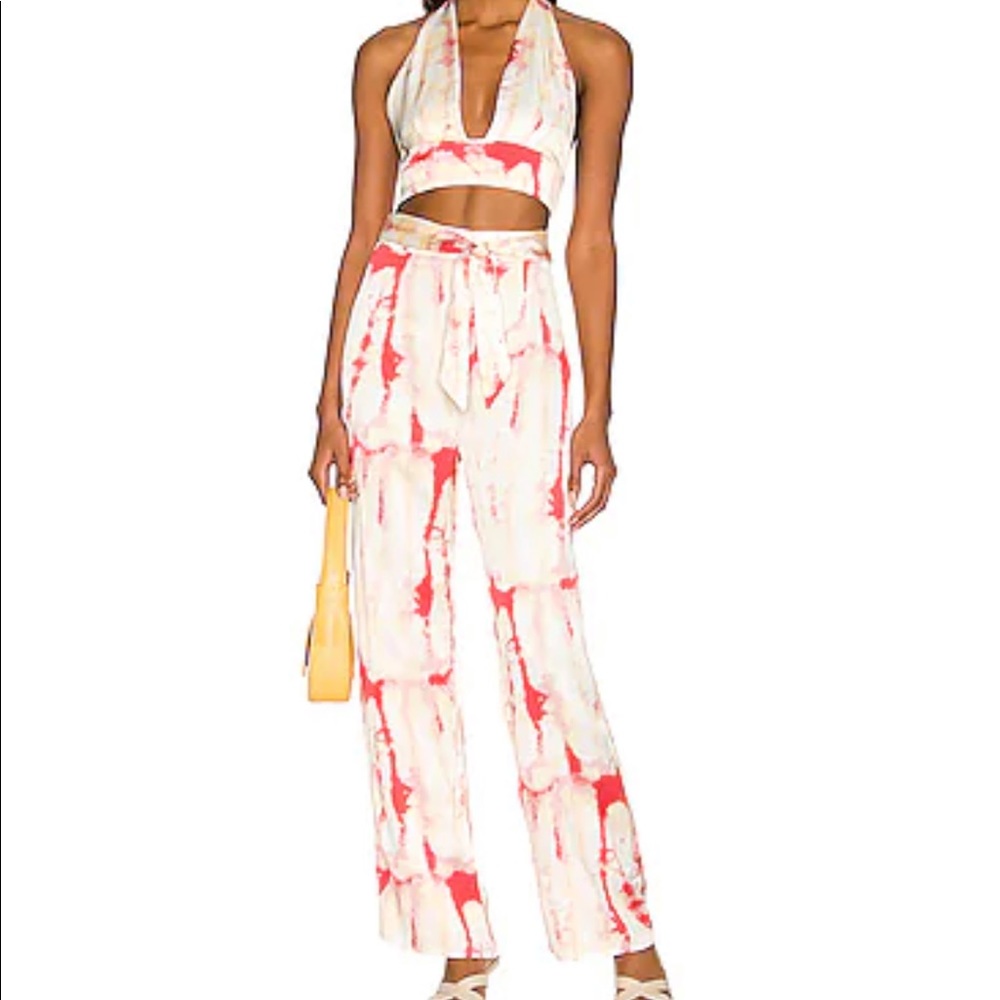 super down tie dye crop top + pants set